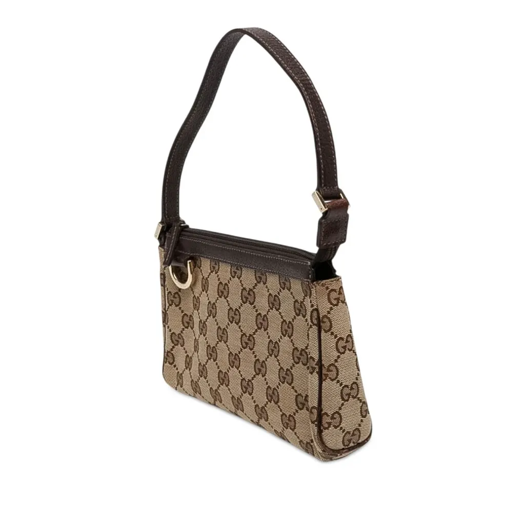 Gucci GG Canvas Abbey D Ring Pochette Beige Canvas Very good - Back View