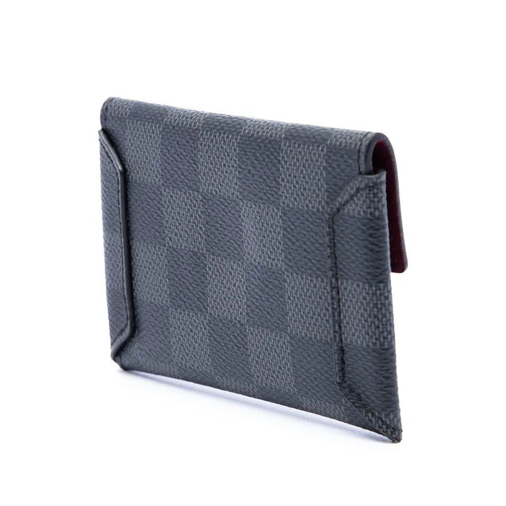 Louis Vuitton Damier Graphite Compact Modulable Wallet Black Canvas Very good - Back View