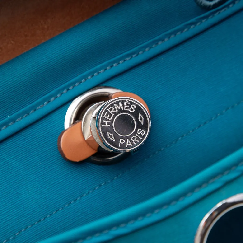 Hermès Toile Herbag Zip 31 Blue Very good - Box View