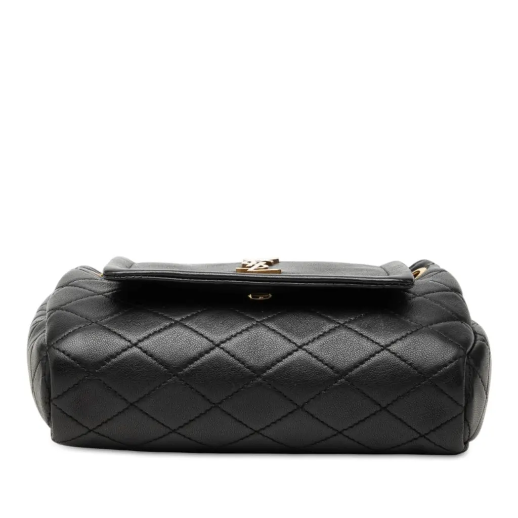 Saint Laurent Mini Quilted Lambskin Monogram Nolita Bag Black Leather Very good - Inside View