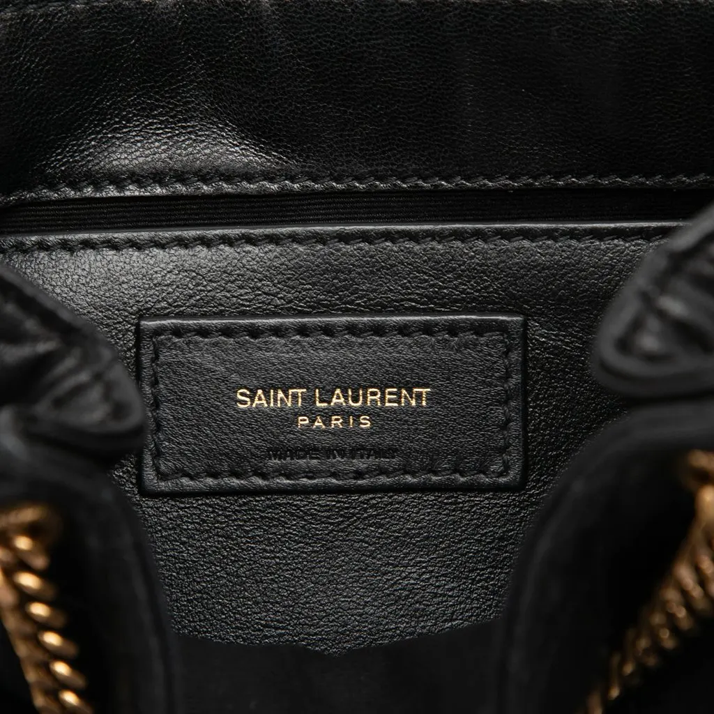 Saint Laurent Mini Quilted Lambskin Monogram Nolita Bag Black Leather Very good - Box View
