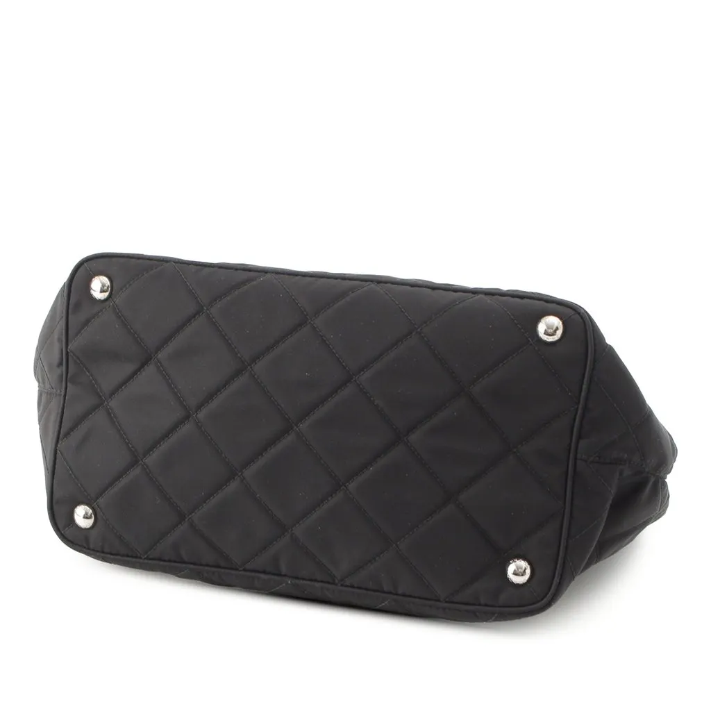Prada Impuntu Tessuto Open Convertible Tote Black Very good - Inside View