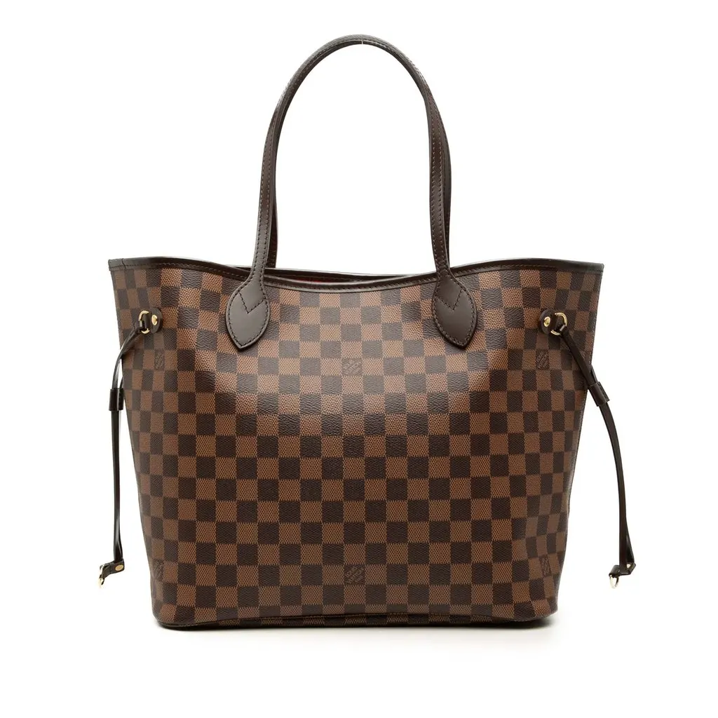 Louis Vuitton Damier Ebene Neverfull MM Brown Very good - Front View