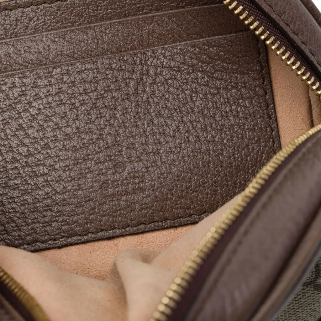 Gucci Mini GG Supreme Web Ophidia Round Backpack Beige Canvas Very good - Box View