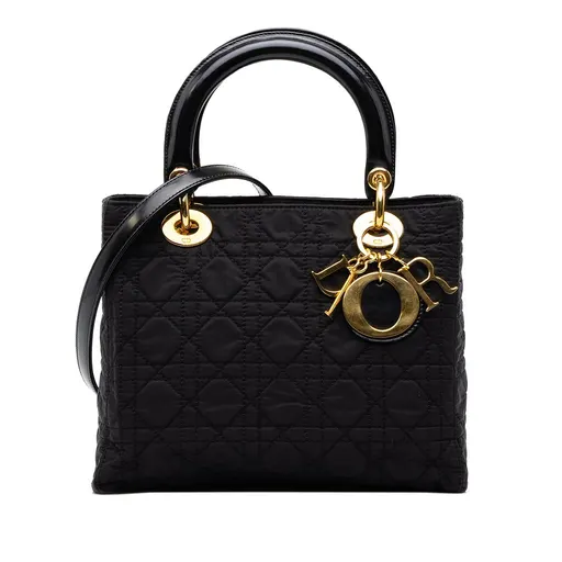 Dior Medium Nylon Cannage Lady Dior