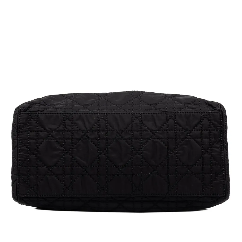 Dior Medium Nylon Cannage Lady Dior Black Polyamide Good - Inside View