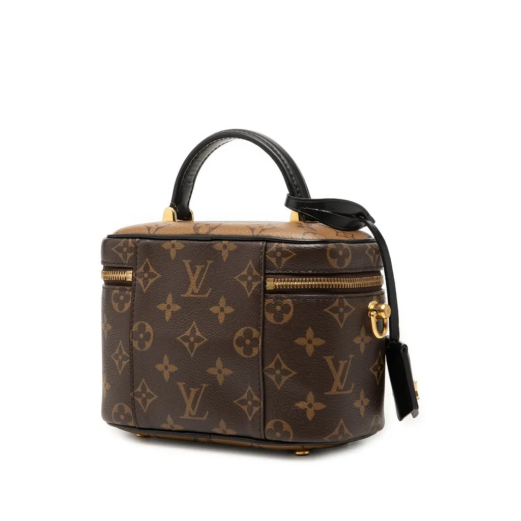 Louis Vuitton Monogram Reverse Vanity PM Brown Canvas Good - Back View