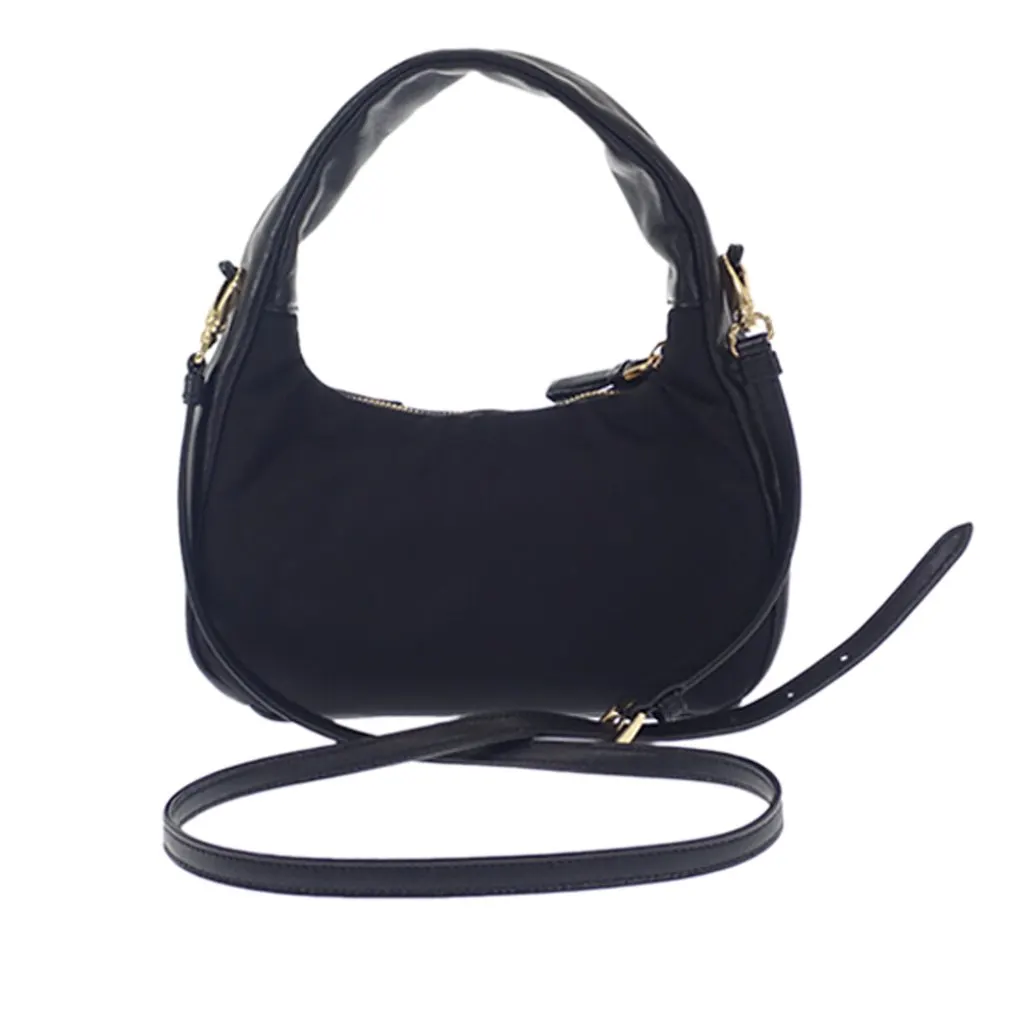 Prada Mini Re Nylon and Nappa Bow Satchel Black Polyamide Very good - Box View