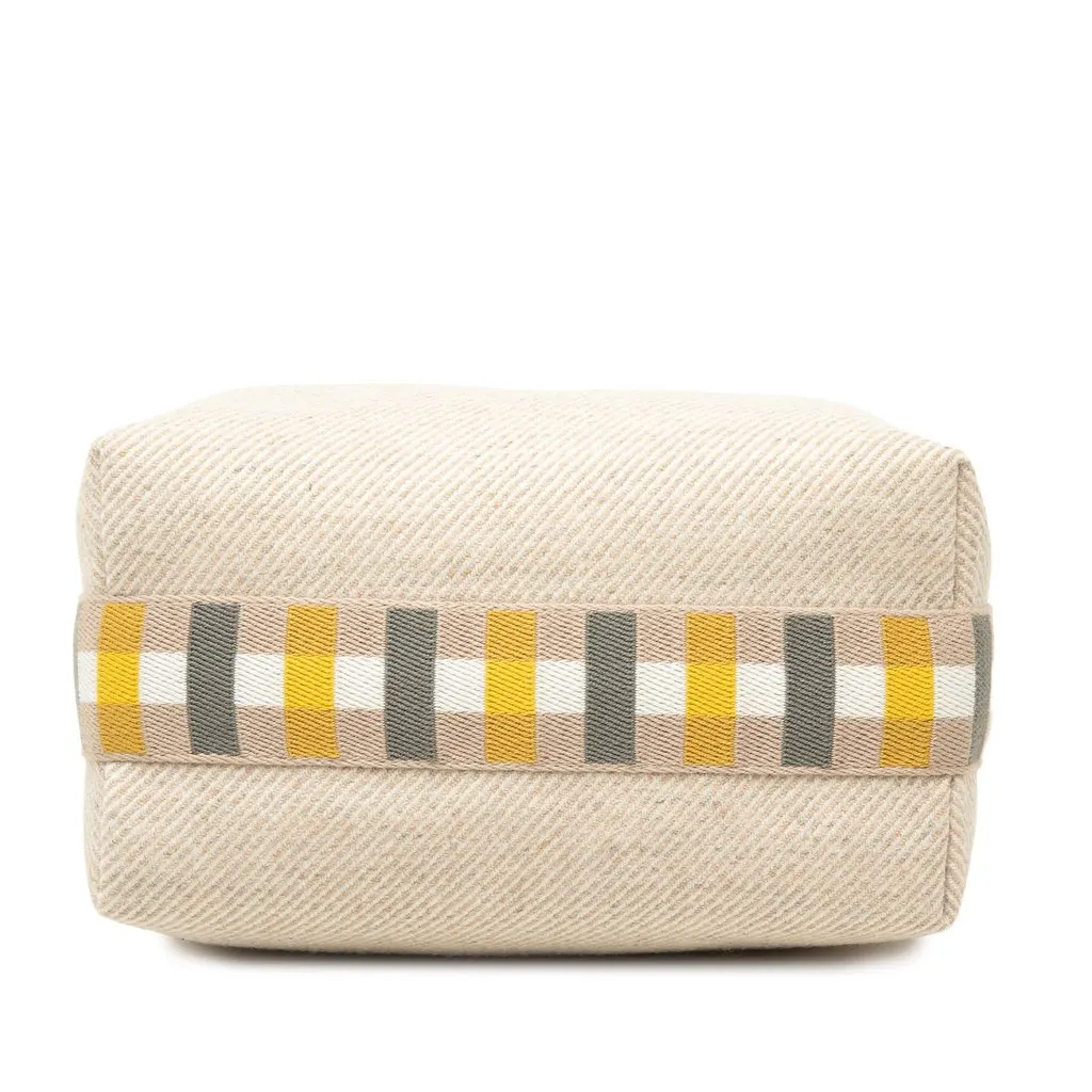 Hermès Small Wool Bride A Brac Au Carre Case Beige Wool Very good - Inside View