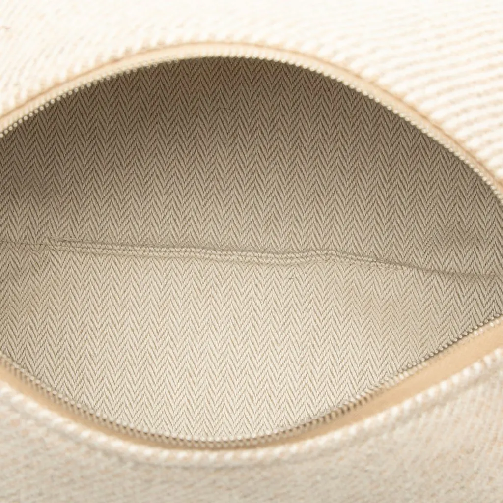 Hermès Small Wool Bride A Brac Au Carre Case Beige Wool Very good - Model View