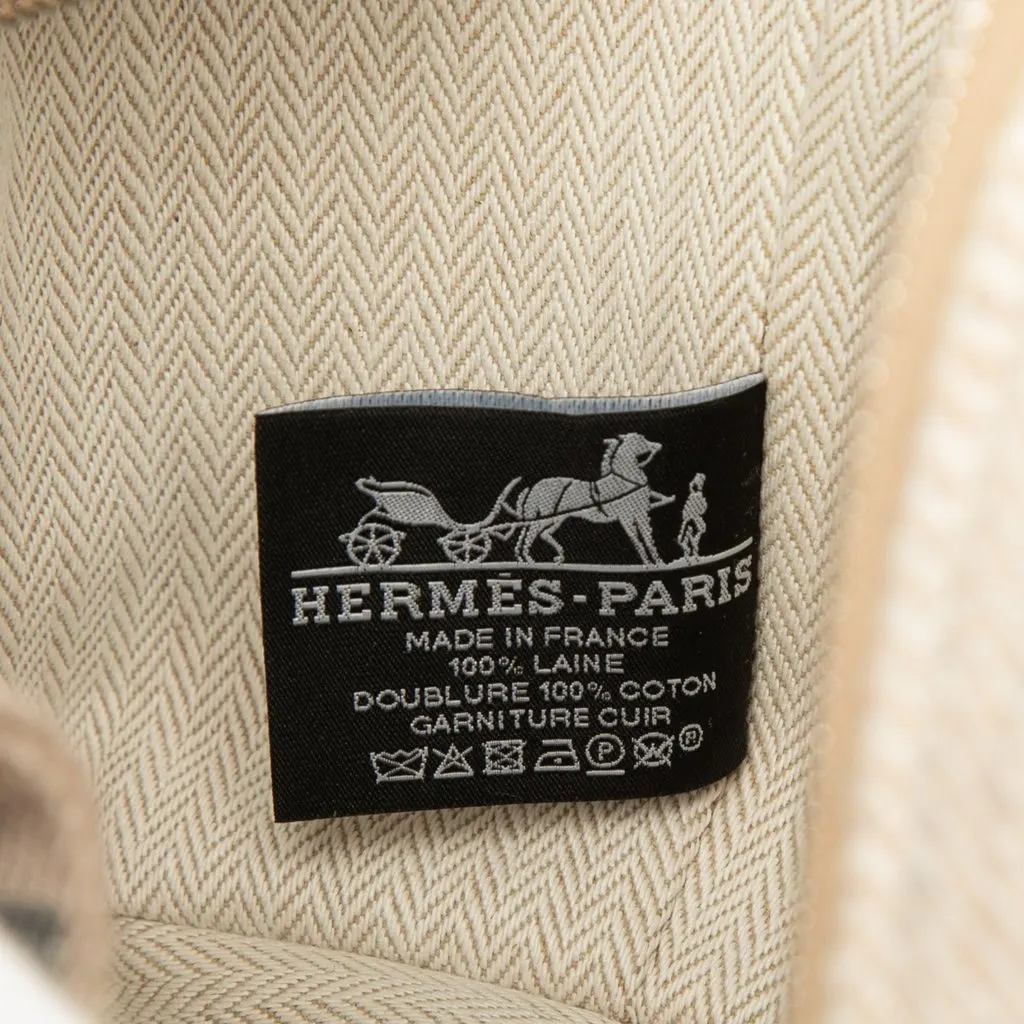 Hermès Small Wool Bride A Brac Au Carre Case Beige Wool Very good - Box View