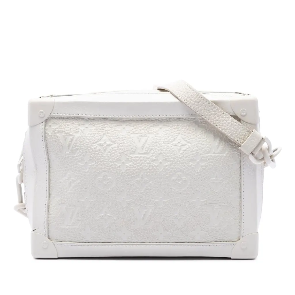 Louis Vuitton Monogram Taurillon Solar Ray Soft Trunk White Leather Very good - Front View