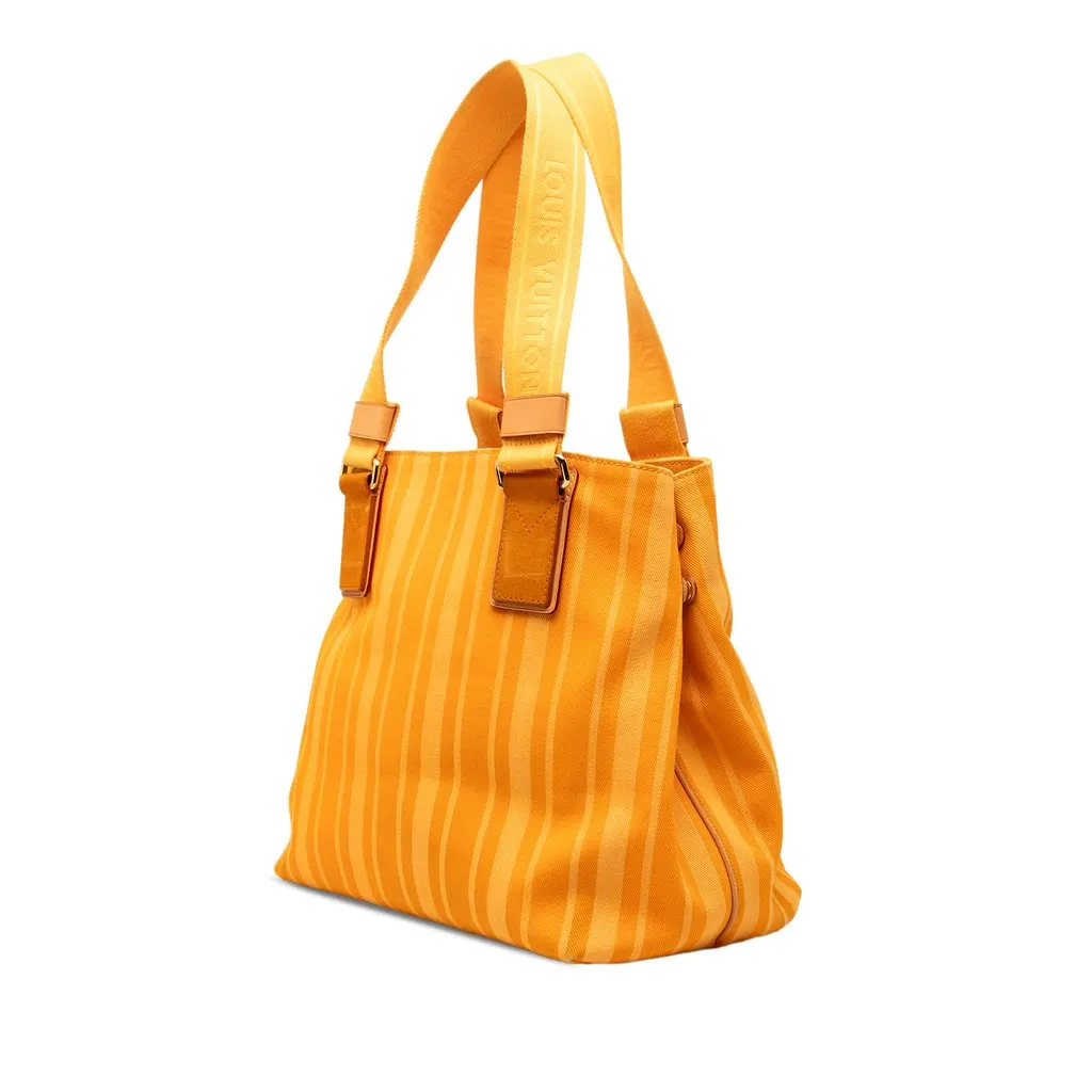 Louis Vuitton Canvas Plein Soleil Cabas PM Yellow Canvas Good - Back View