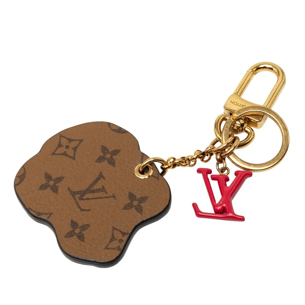 Louis Vuitton Sun Yitian Printed Leather Animogram Dalmatian Bag Charm and Key Holder White Leather Very good - Back View