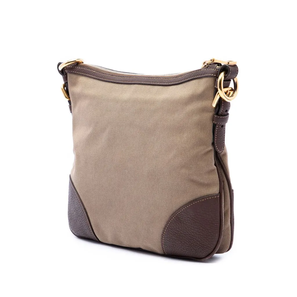Prada Canvas Canapa Logo Crossbody Beige Canvas Very good - Back View