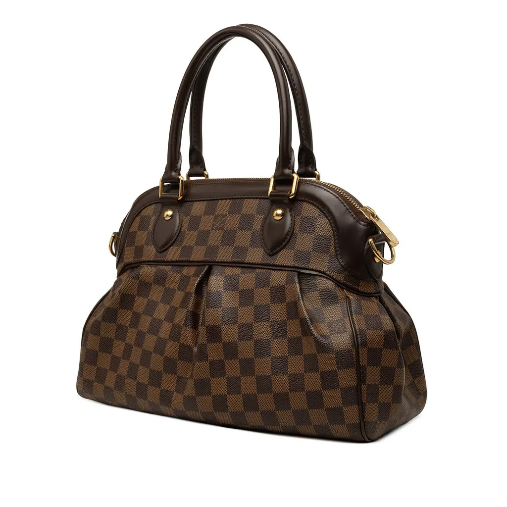 Louis Vuitton Damier Ebene Trevi PM Brown Canvas Good - Back View