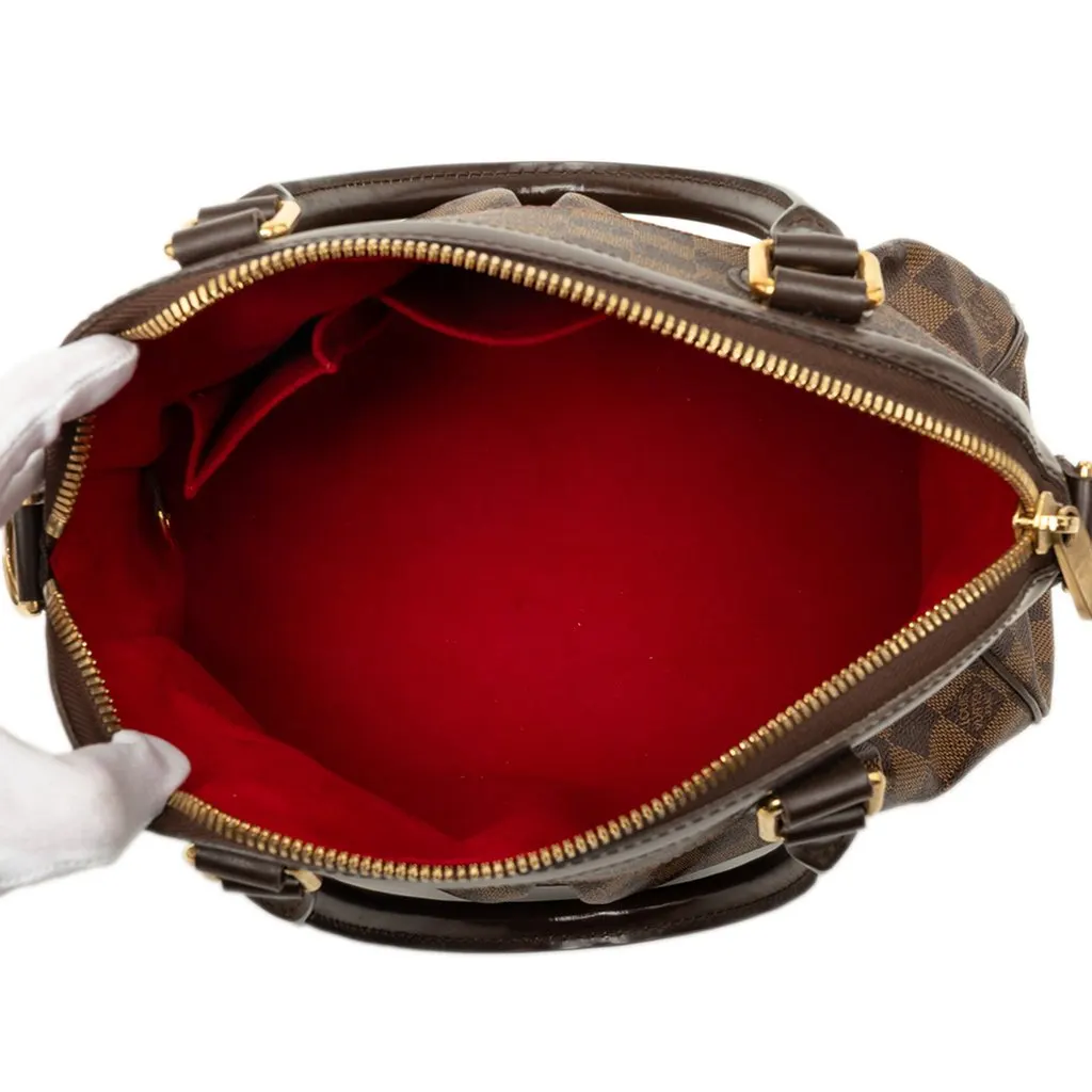 Louis Vuitton Damier Ebene Trevi PM Brown Canvas Good - Model View
