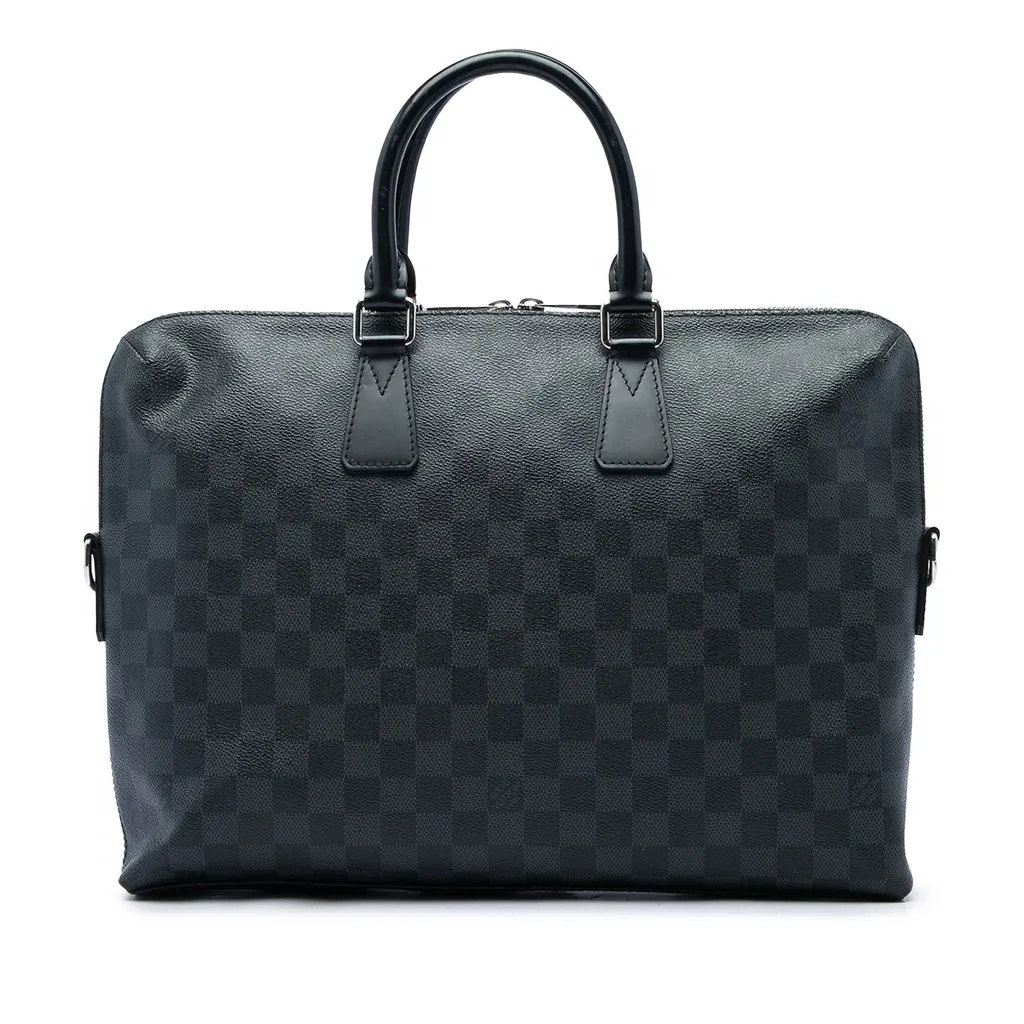Louis Vuitton Damier Graphite Porte Documents Jour Black Canvas Very good - Front View