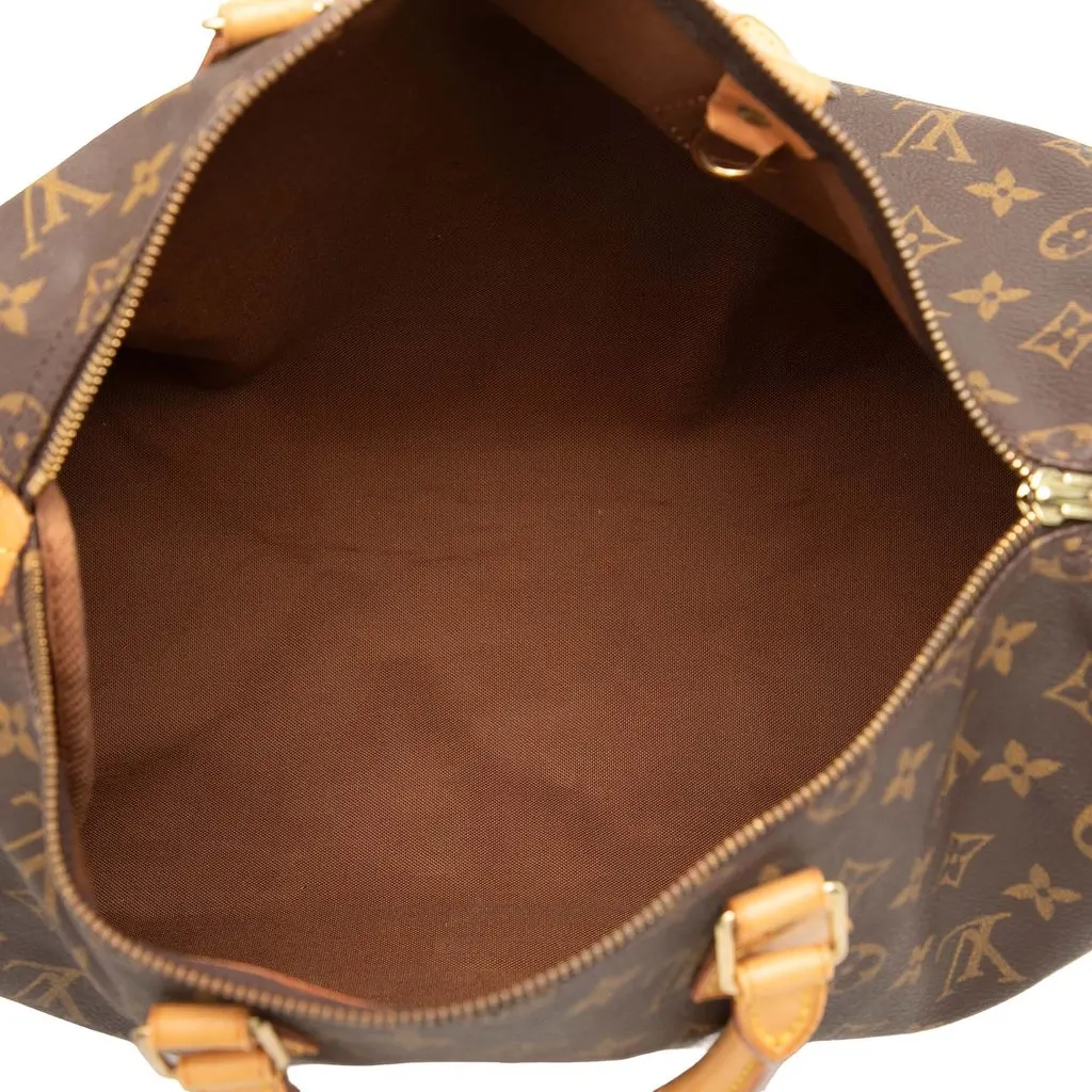 Louis Vuitton Monogram Speedy 35 Brown Canvas Good - Model View