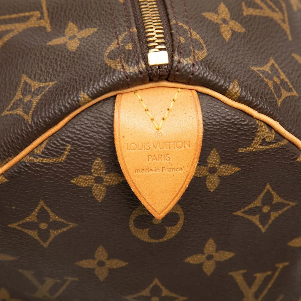 Louis Vuitton Monogram Speedy 35 Brown Canvas Good - Box View