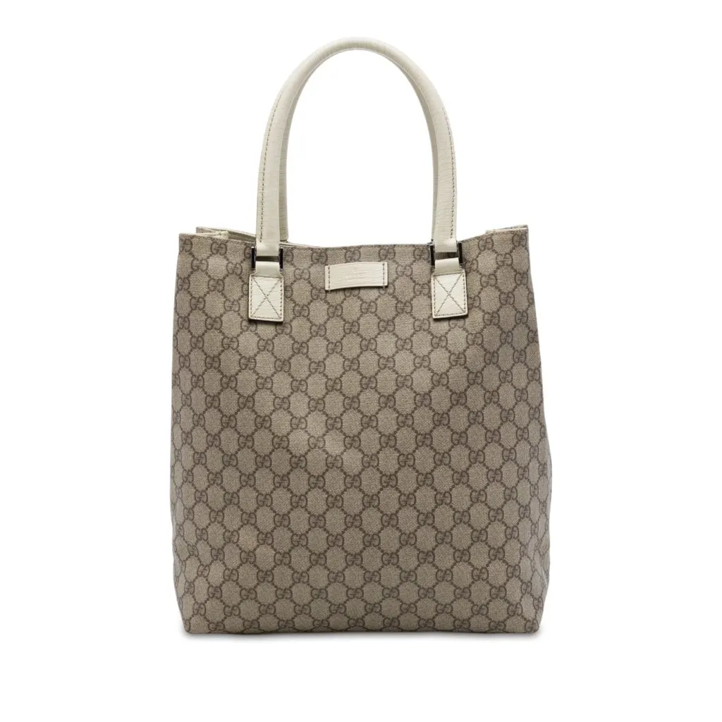 Gucci GG Supreme Tote Beige Very good - Front View