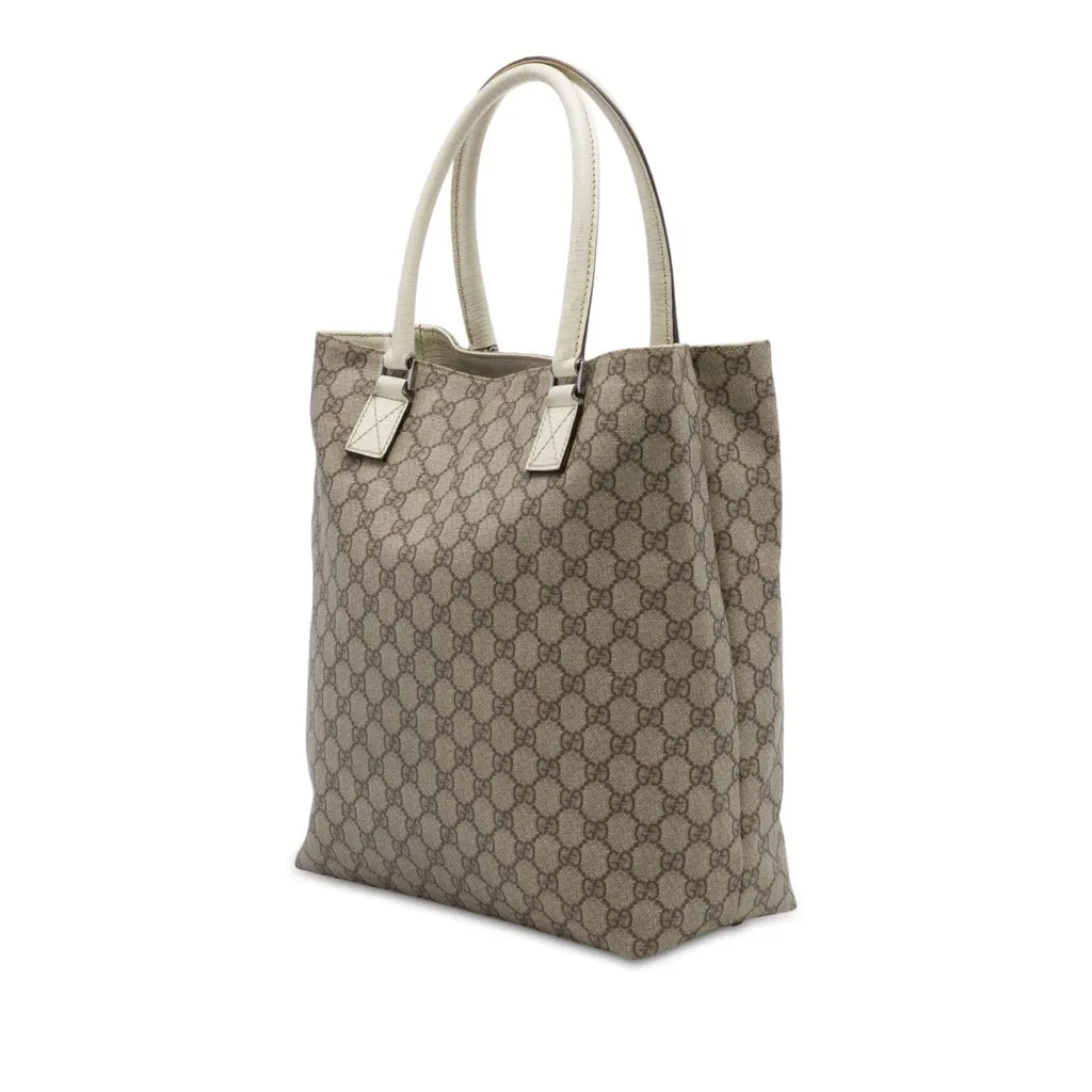 Gucci GG Supreme Tote Beige Very good - Back View
