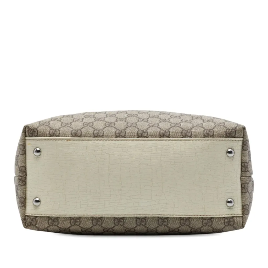 Gucci GG Supreme Tote Beige Very good - Inside View