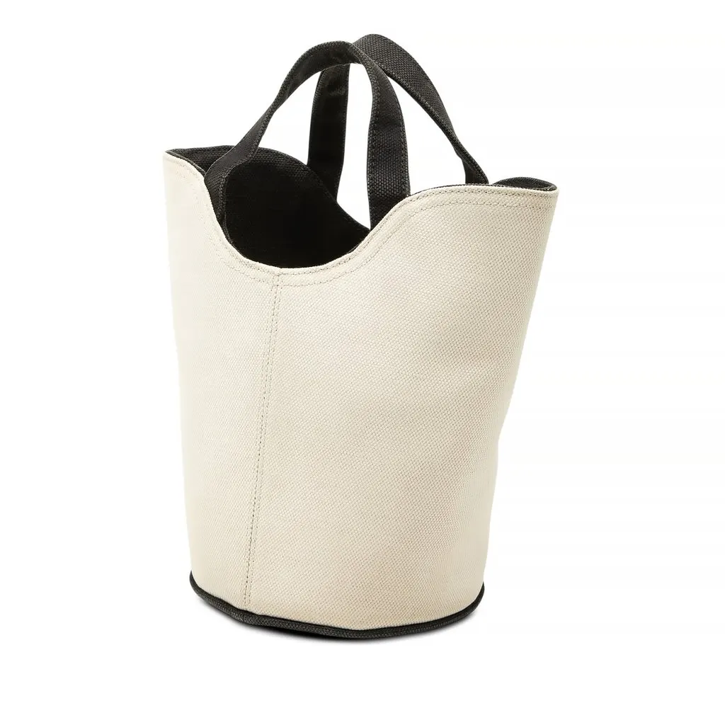 Balenciaga Canvas Wave Bucket Bag XS White Canvas Very good - Back View