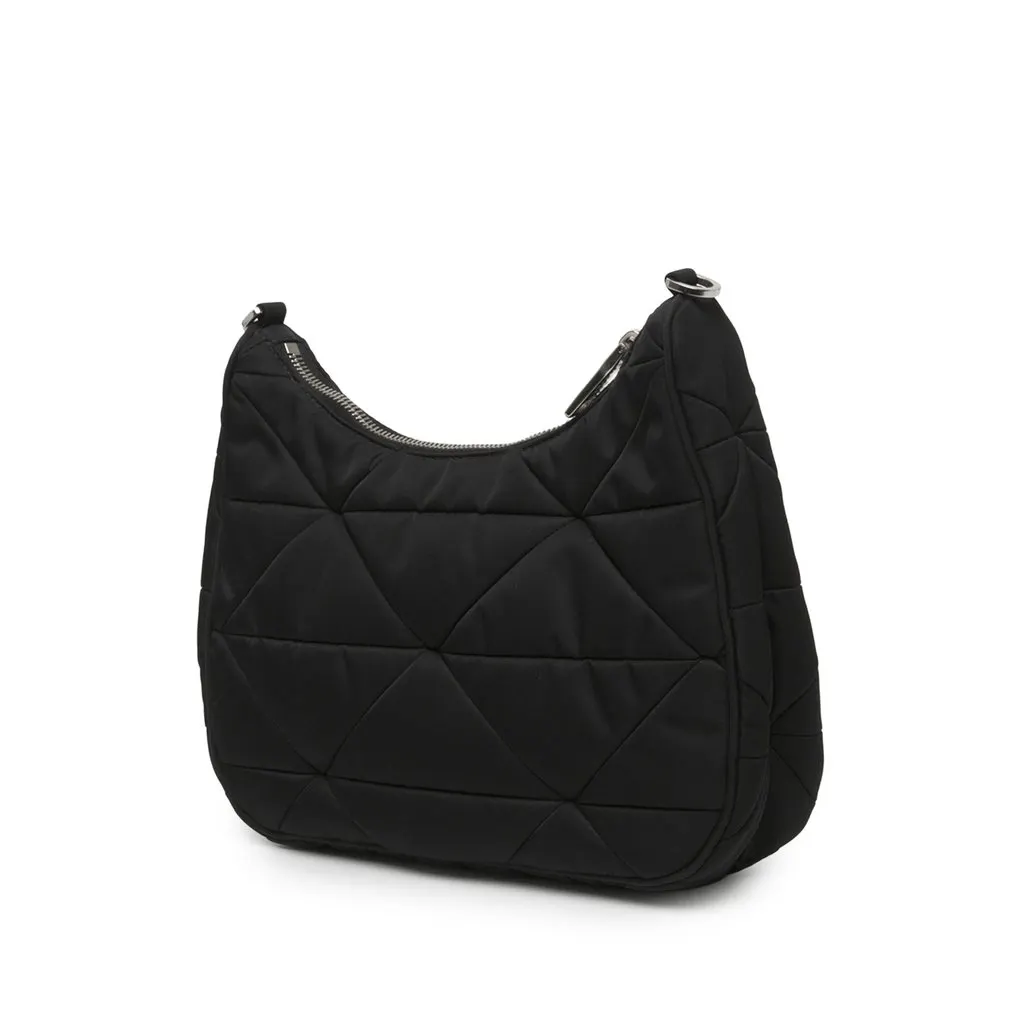 Prada Padded Re Nylon Crossbody Black Polyamide Good - Back View