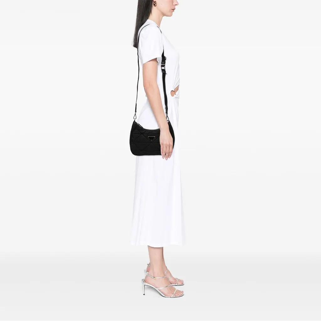 Prada Padded Re Nylon Crossbody Black Polyamide Good - Box View