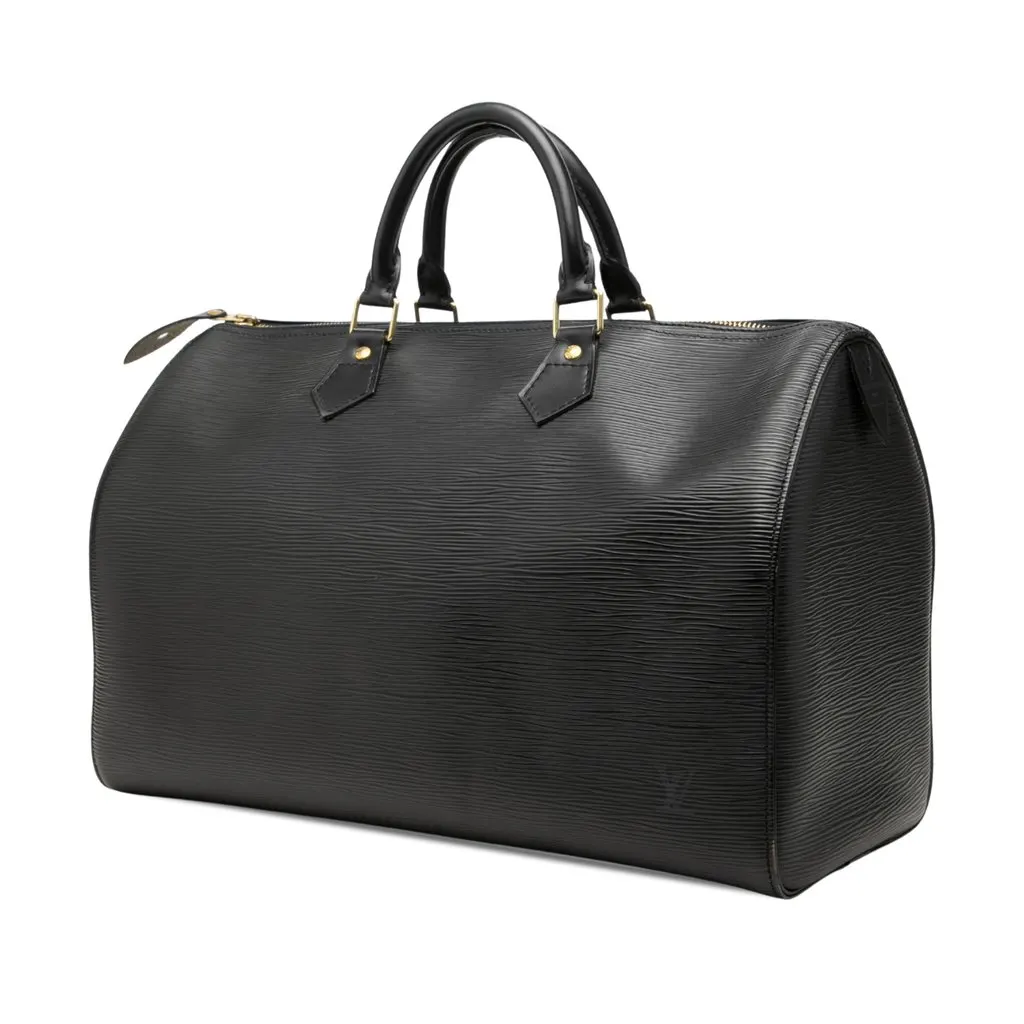 Louis Vuitton Epi Speedy 35 Black Leather Very good - Back View