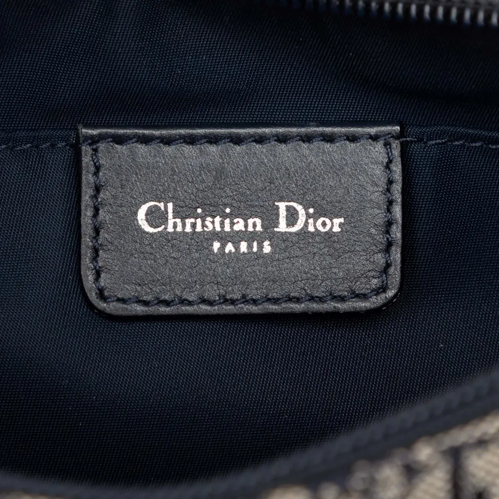 Dior Diorissimo Trotter Canvas Shoulder Bag Blue Very good - Box View