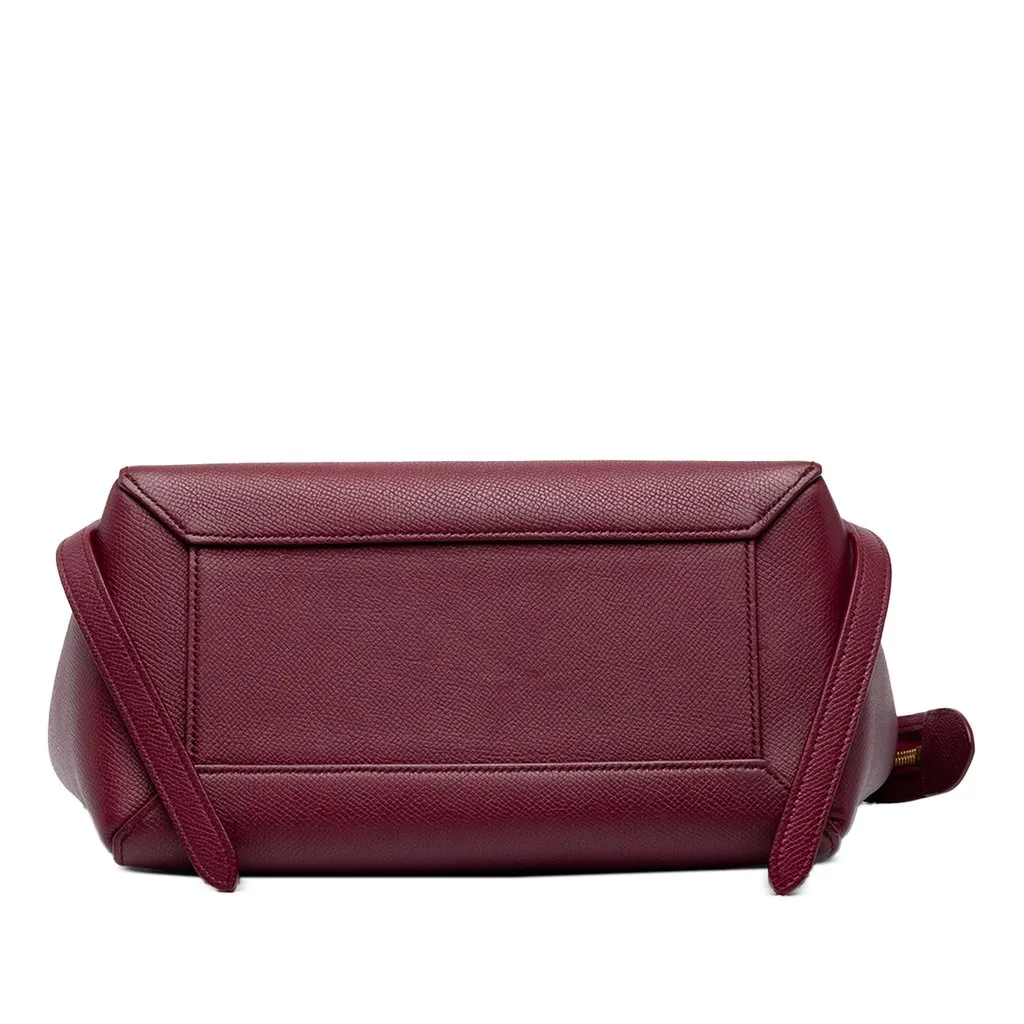 Celine Micro Grained Calfskin Belt Bag Red Leather Good - Inside View