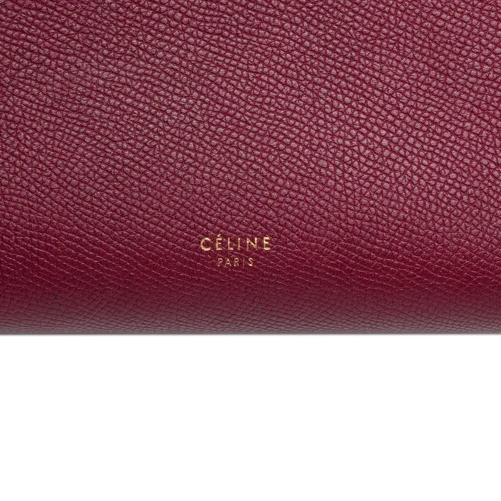 Celine Micro Grained Calfskin Belt Bag Red Leather Good - Box View