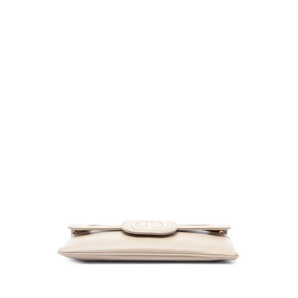 Dior Medium Calfskin DiorDouble Chain Bag Beige Leather Very good - Inside View