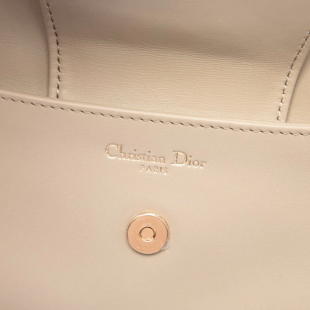 Dior Medium Calfskin DiorDouble Chain Bag Beige Leather Very good - Box View