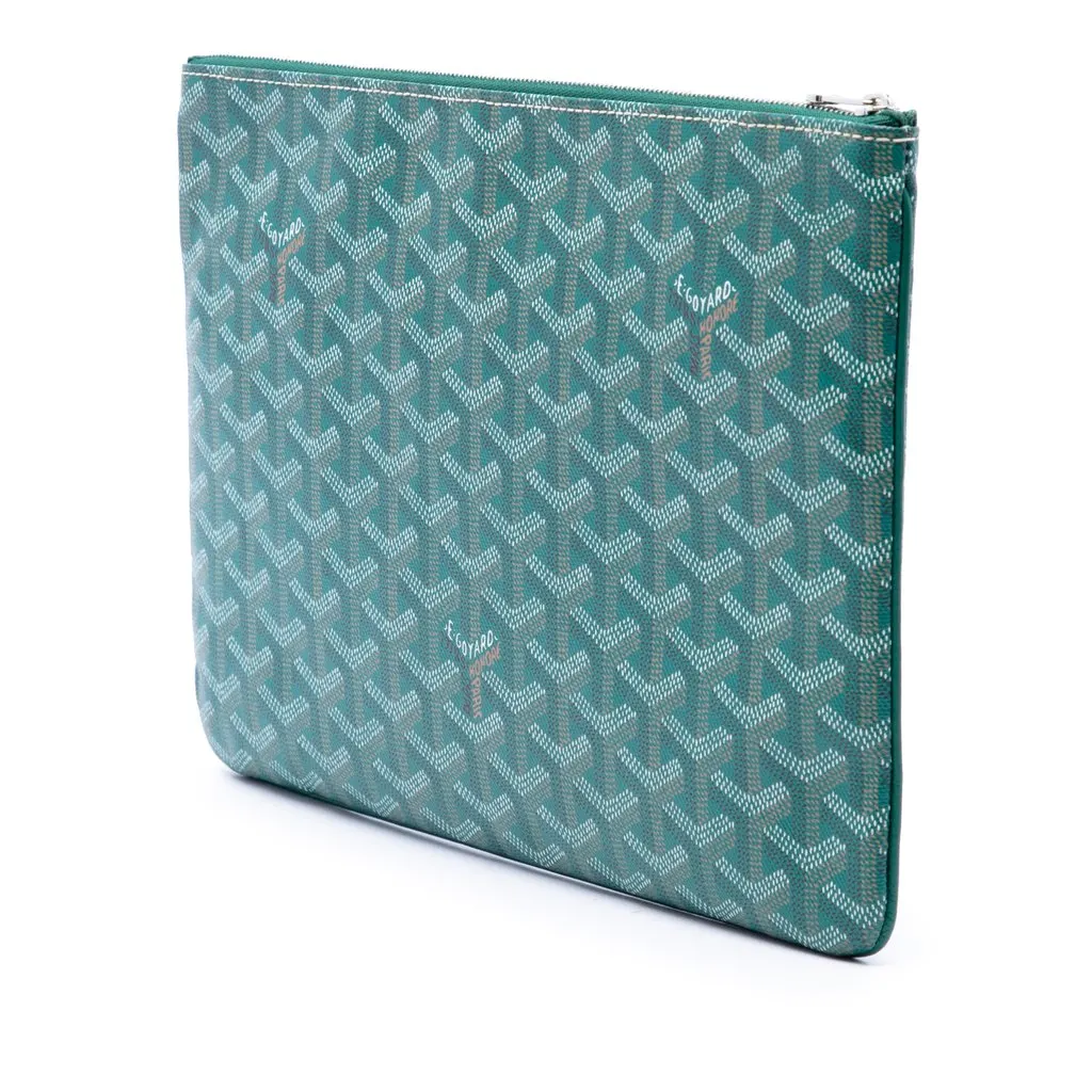 Goyard Goyardine Senat MM Green Very good - Back View