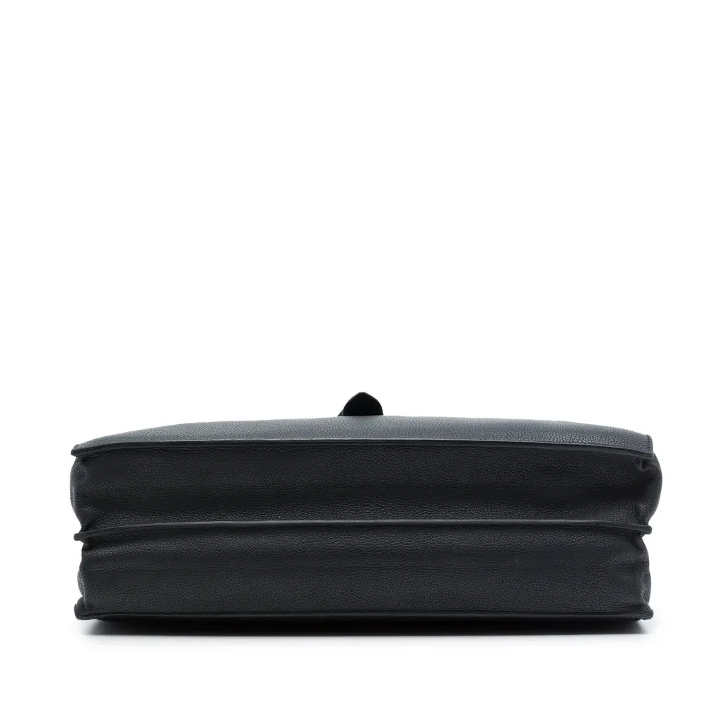Hermès Togo Sac a Depeches 41 Black Leather Good - Inside View