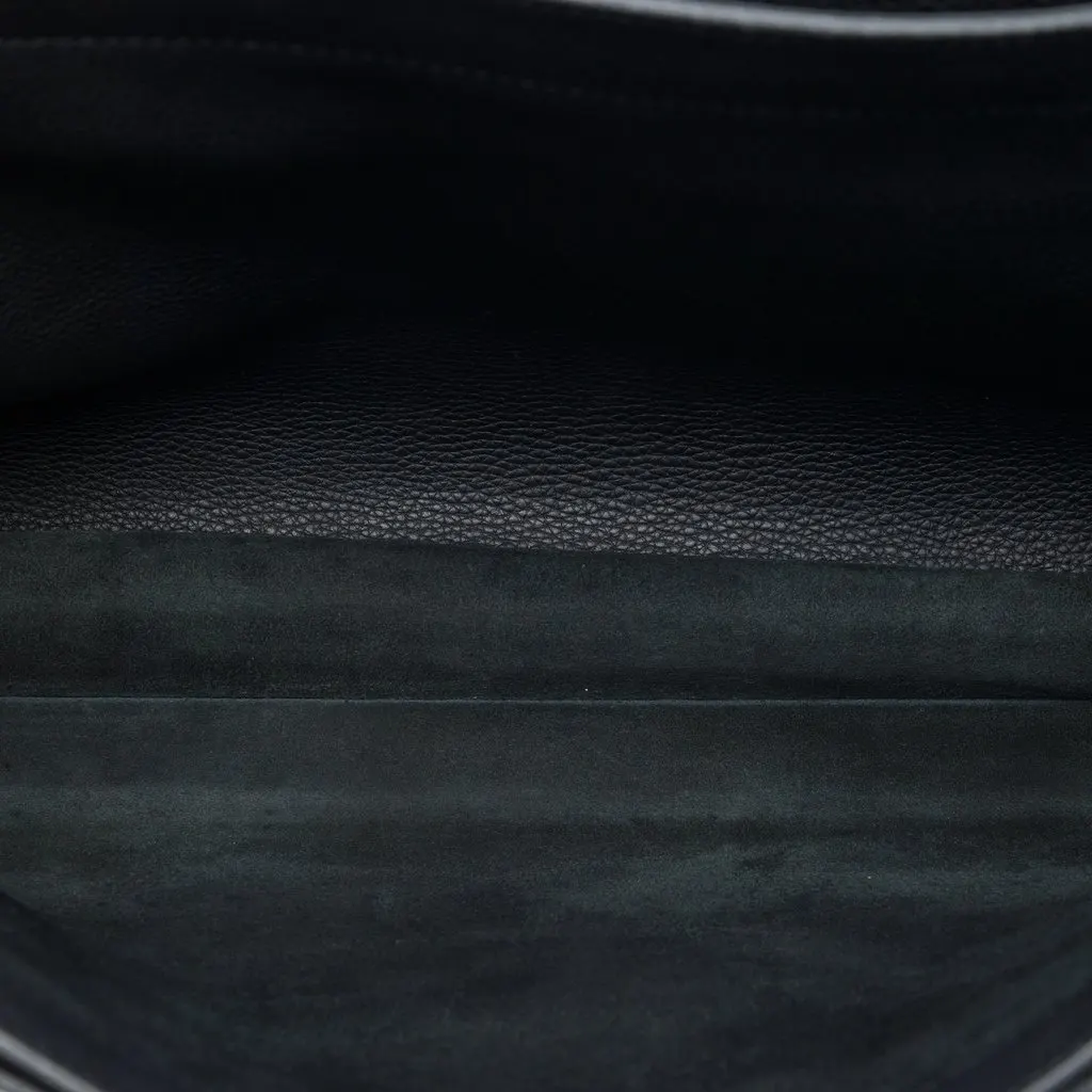 Hermès Togo Sac a Depeches 41 Black Leather Good - Model View