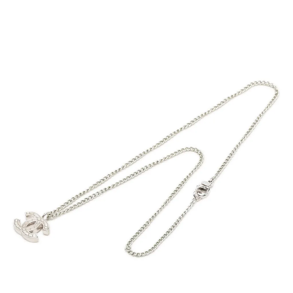 Chanel CC Brass Pendant Necklace
