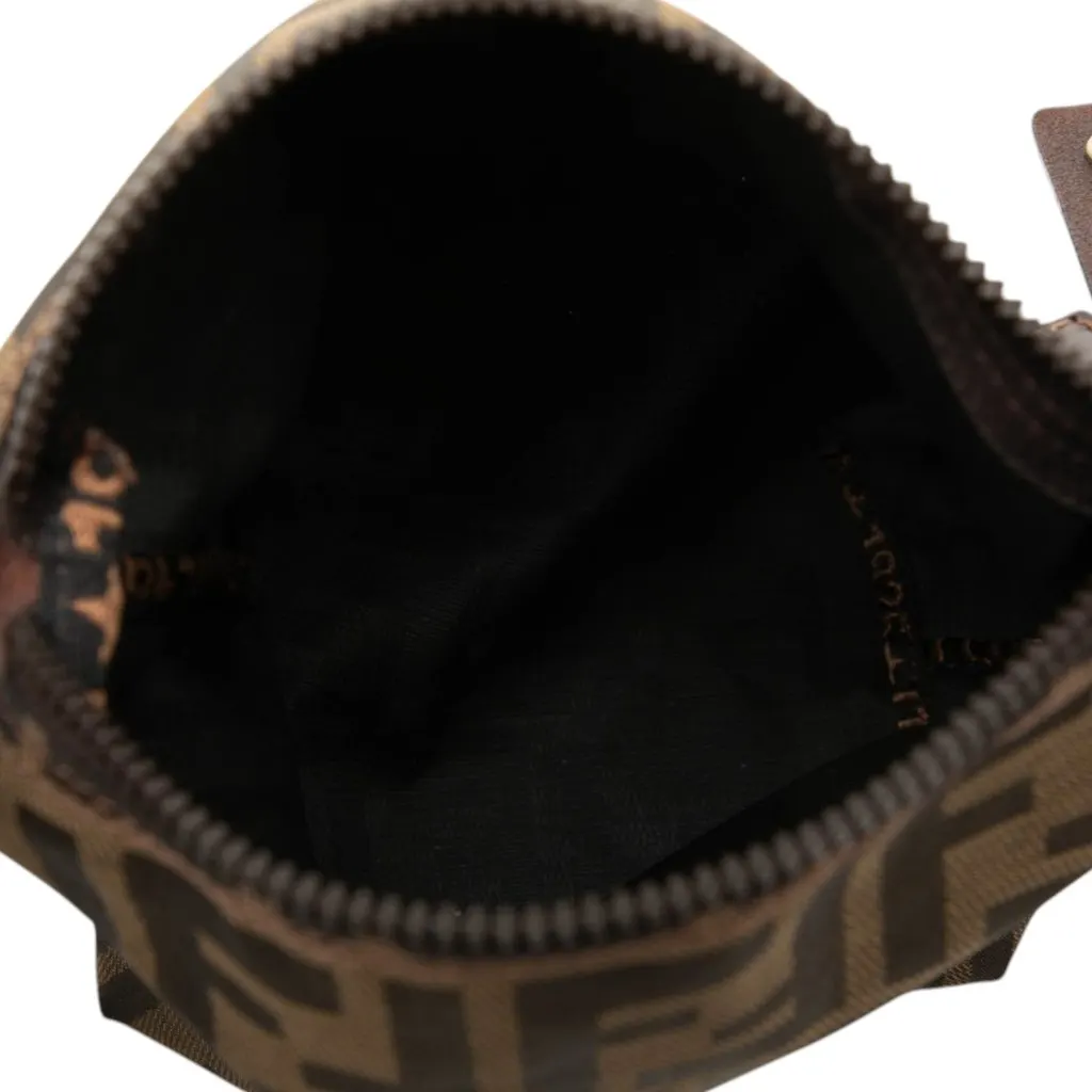 Fendi Zucca Canvas Handbag Brown Very good - Model View