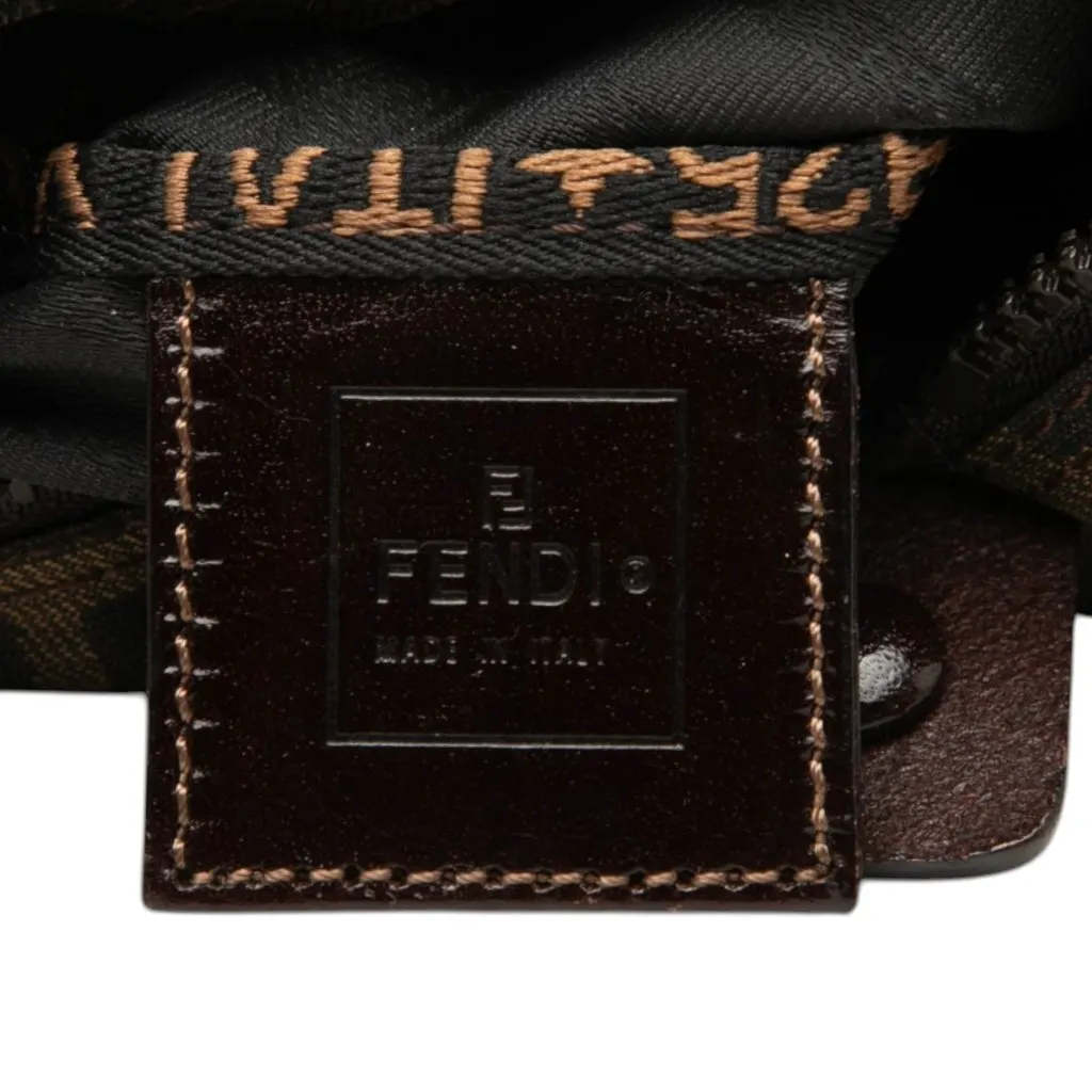 Fendi Zucca Canvas Handbag Brown Very good - Box View