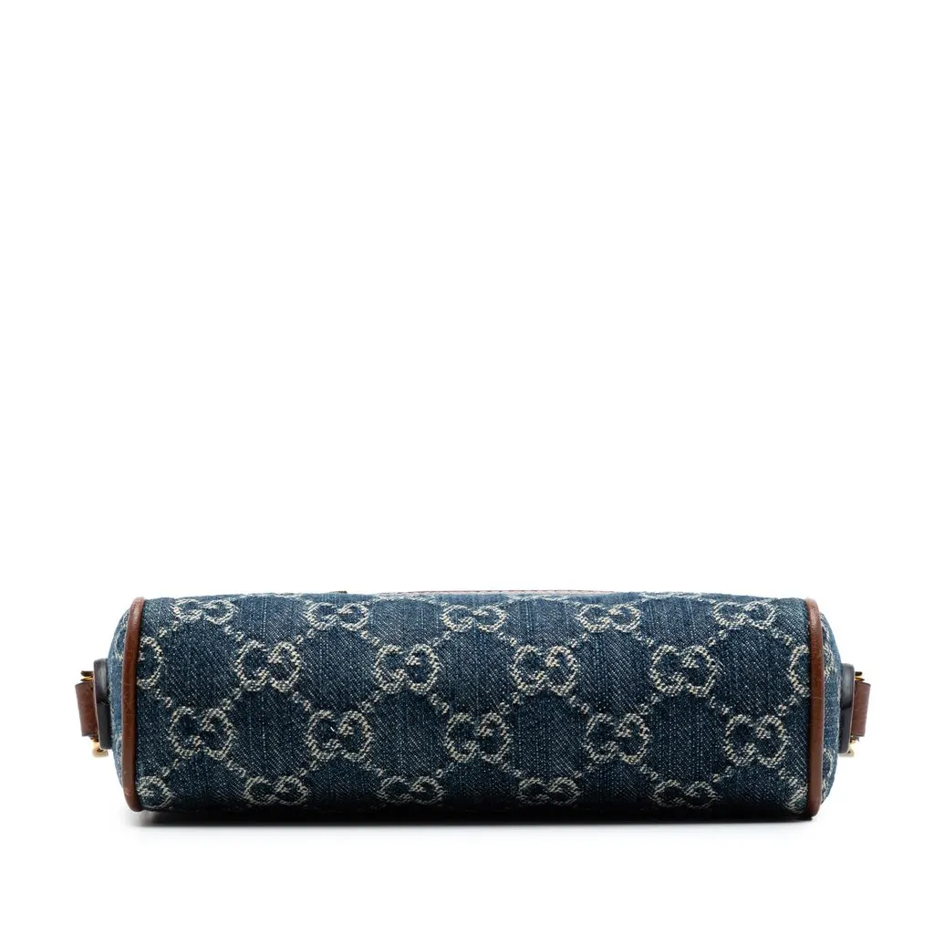 Gucci Mini GG Denim Ophidia Crossbody Blue Very good - Inside View