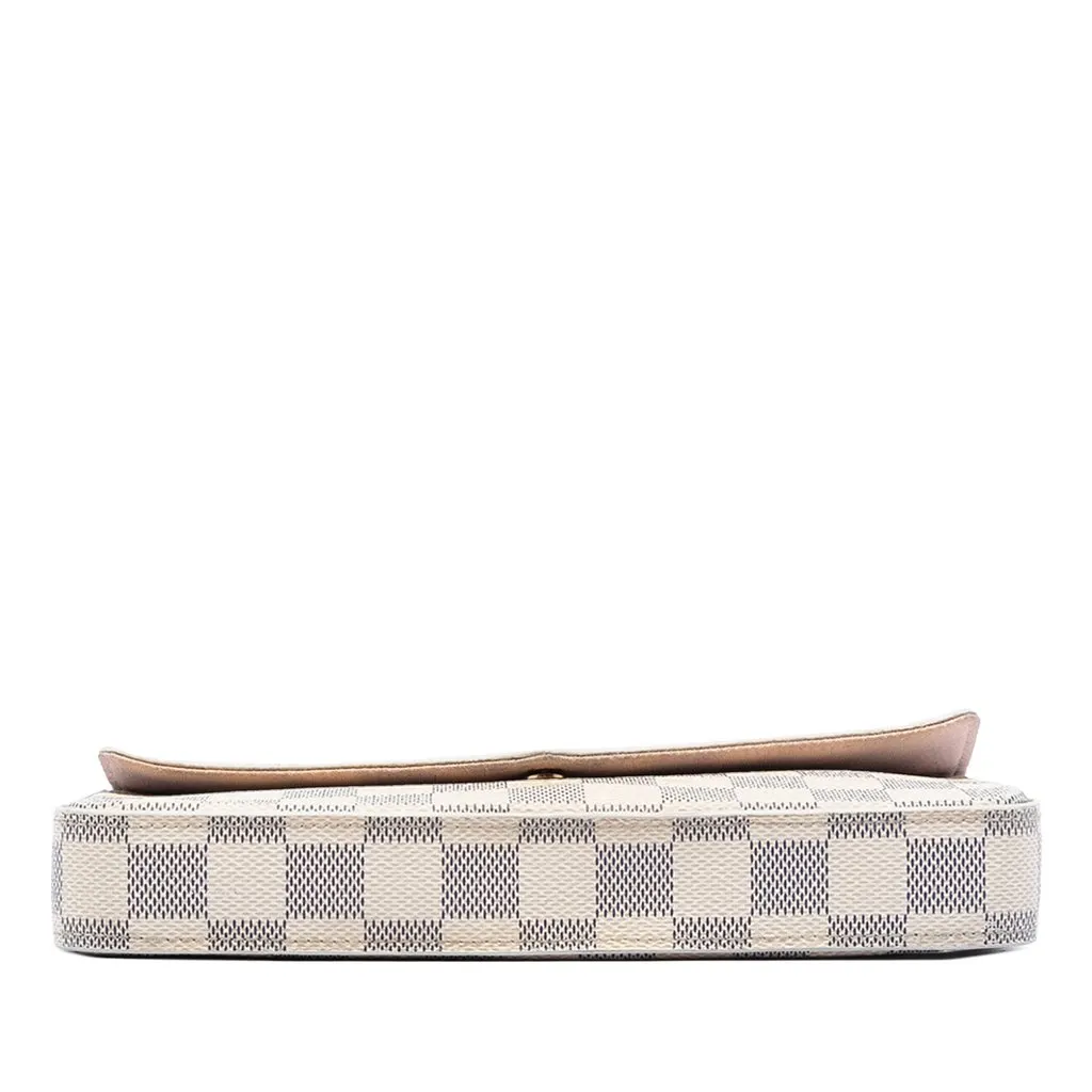 Louis Vuitton Damier Azur Pochette Felicie White Very good - Inside View