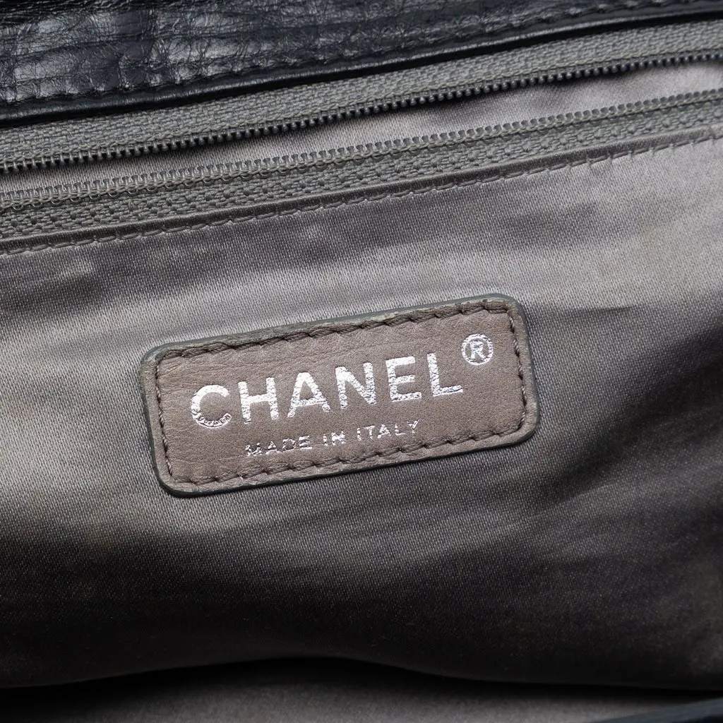 Chanel Quilted Lambskin East West Mademoiselle Accordion Flap Black Leather Very good - Box View