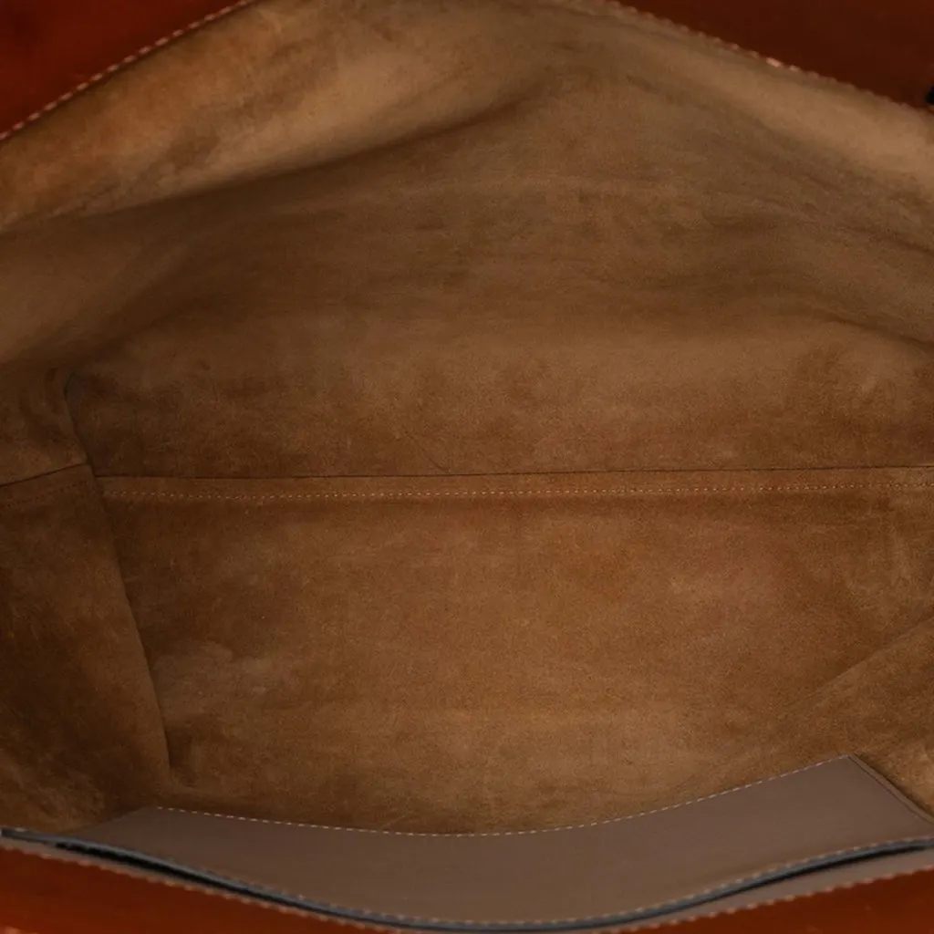 Loewe Calfskin Lazo Tote Brown Leather Very good - Model View