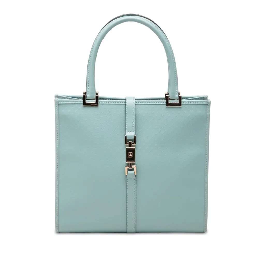 Gucci Microguccissima Jackie Handbag Blue Leather Very good - Front View