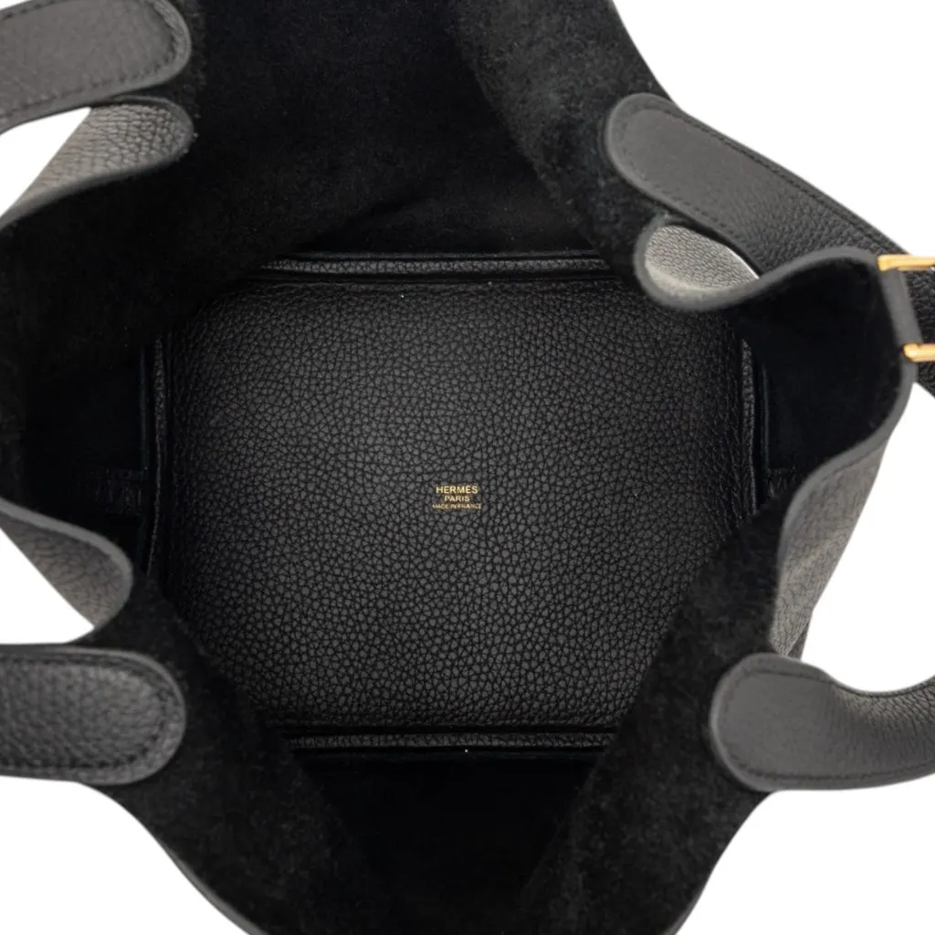 Hermès Clemence Picotin Lock 22 Black Leather Very good - Model View
