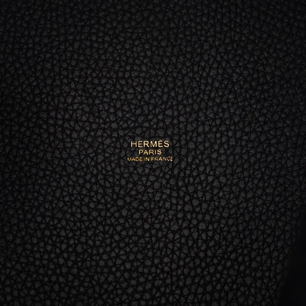 Hermès Clemence Picotin Lock 22 Black Leather Very good - Box View