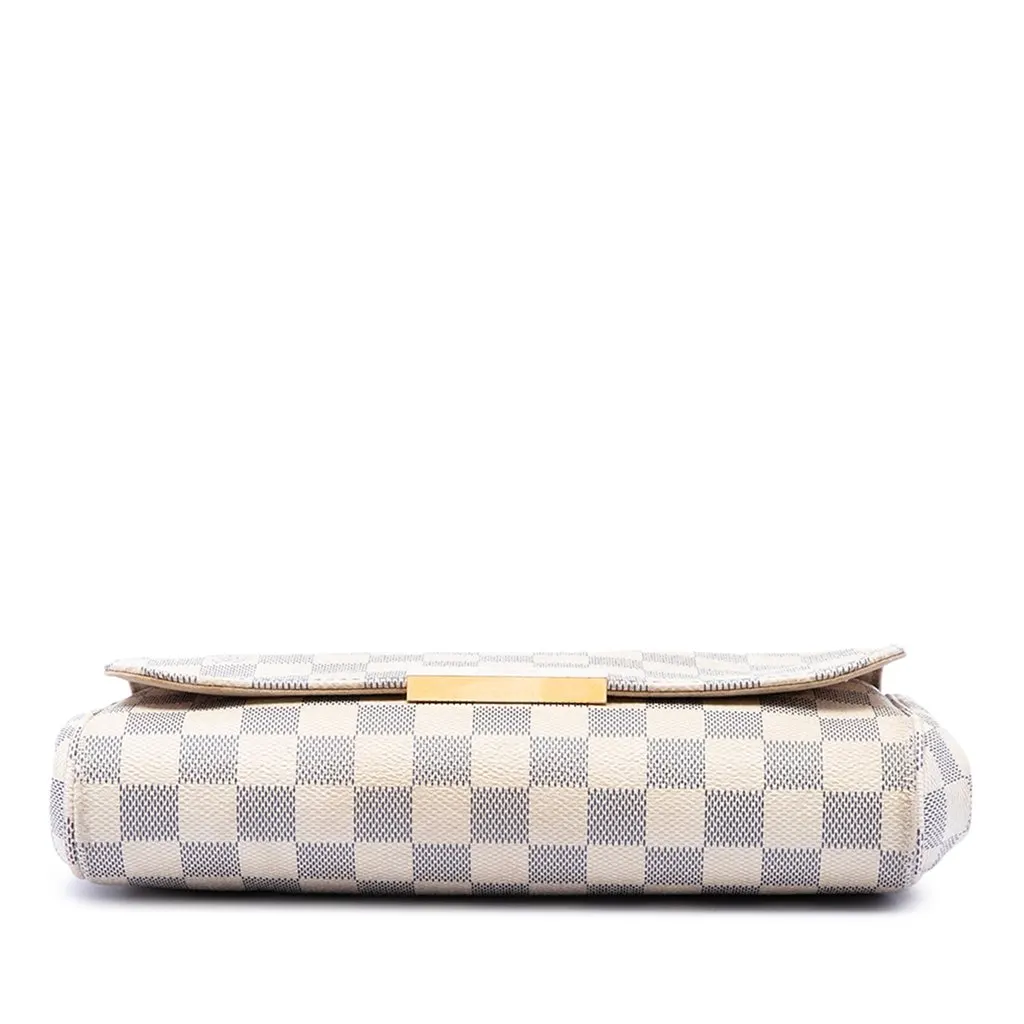 Louis Vuitton Damier Azur Favorite MM White Canvas Very good - Inside View